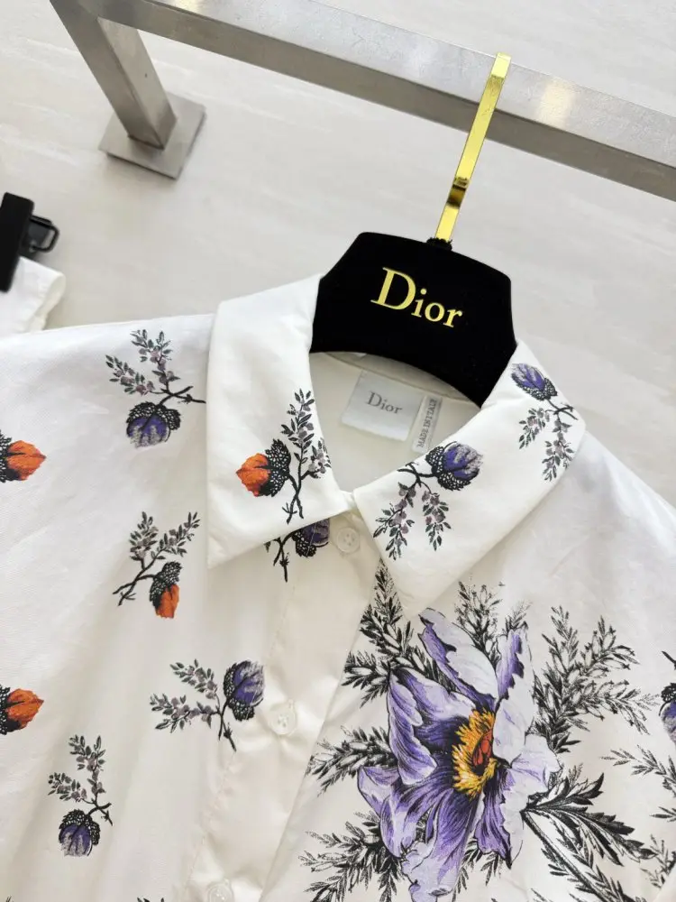 Christian Dior Dress-shirt from flower print — Photo 5