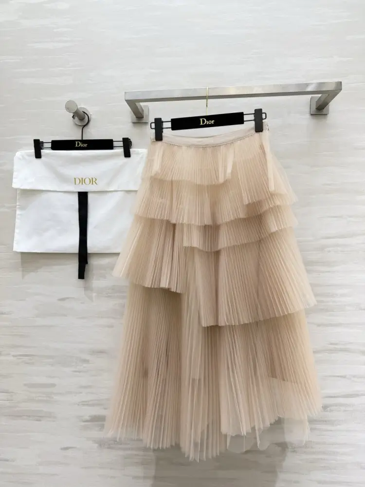Christian Dior — Багатошарова спідниця з тюлю