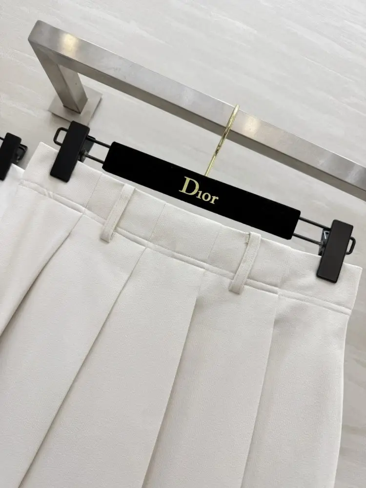 Christian Dior Плиссированная юбка миди с высокой талией — Фото 2