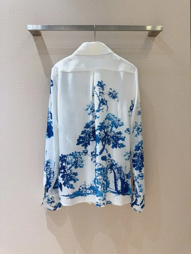 Christian Dior Shirt silk women's — Photo 3