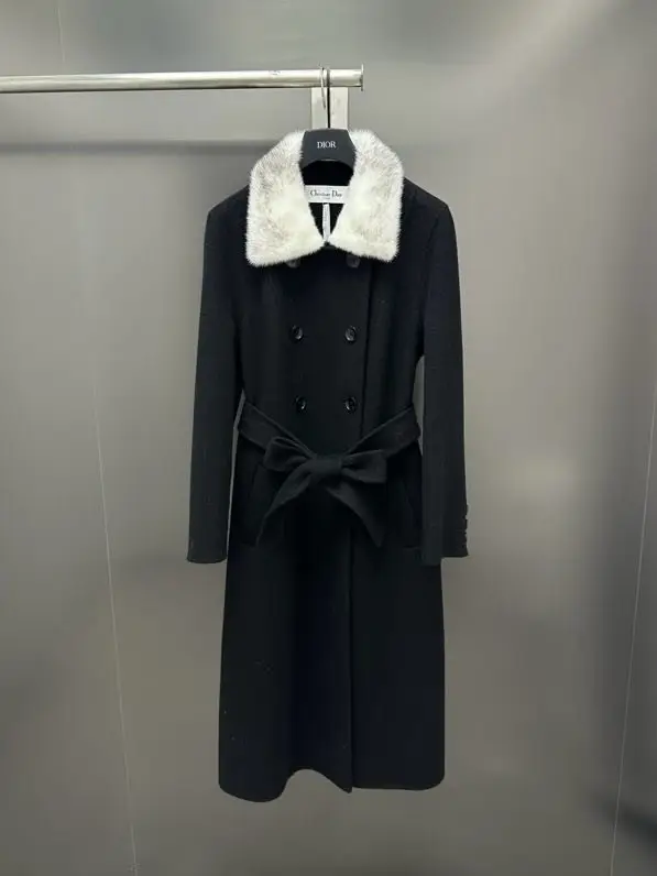 Christian Dior — Двостороннє кашемірове пальто з норковым хутром