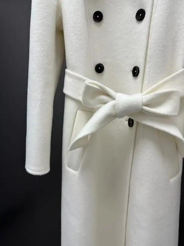 Christian Dior Двостороннє кашемірове пальто з норковым хутром — Фото 5