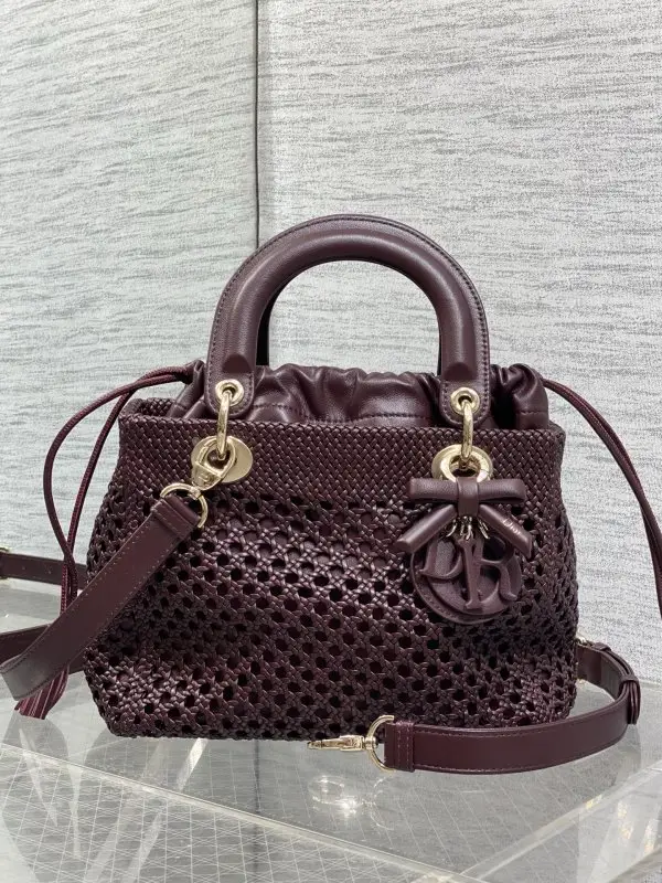 Christian Dior — Плетені сумка Lady Dior 24 см