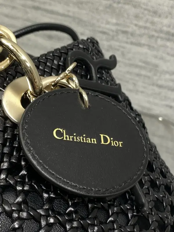 Christian Dior Плетеная сумка Lady Dior 24 см — Фото 4