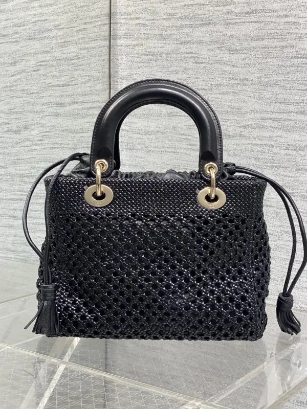 Christian Dior Плетеная сумка Lady Dior 24 см — Фото 5