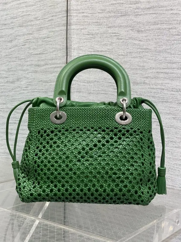 Christian Dior Плетеная сумка Lady Dior 24 см — Фото 5