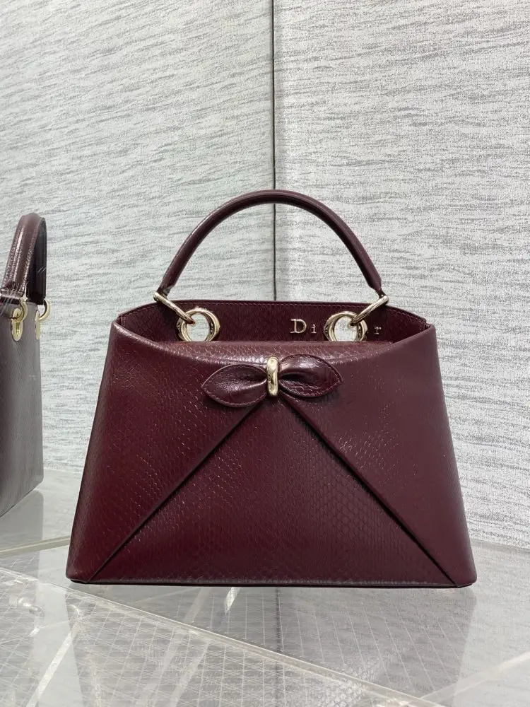 Christian Dior Женская кожаная сумка Dior Cigale 28 см — Фото 2