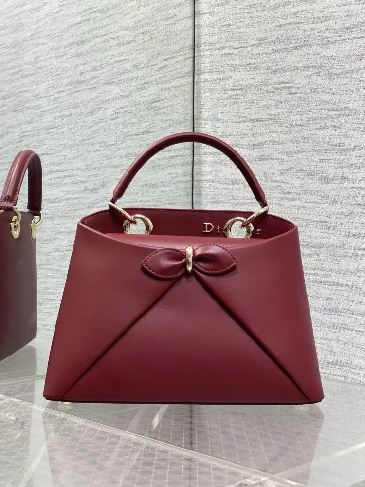 Christian Dior Женская кожаная сумка Dior Cigale 28 см — Фото 2