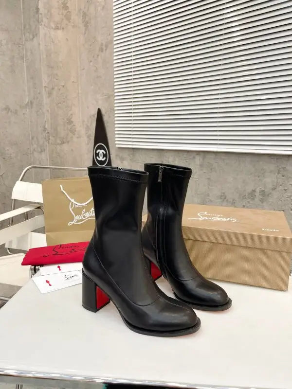 Christian Louboutin — Ankle boots leather women's on high heel