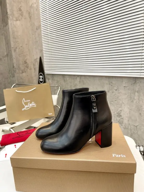 Christian Louboutin — Ankle boots leather women's on high heel