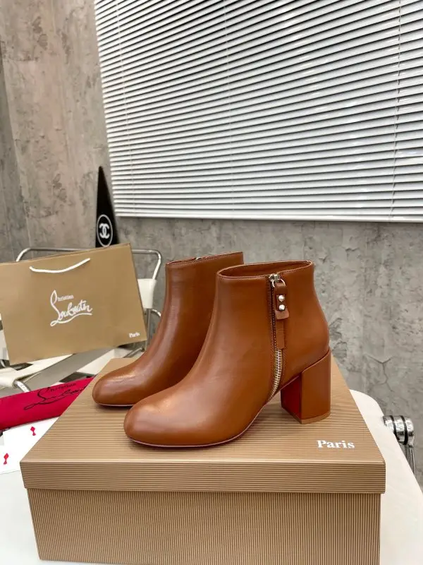 Christian Louboutin — Ankle boots leather women's on high heel