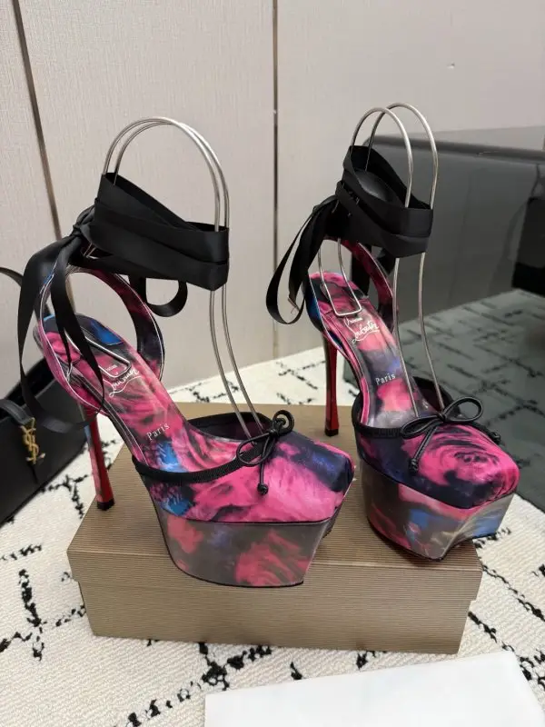 Christian Louboutin Туфли на платформе с квадратным носком — Фото 1