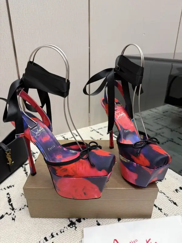 Christian Louboutin — Туфли на платформе с квадратным носком