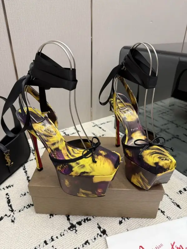 Christian Louboutin Туфли на платформе с квадратным носком — Фото 1