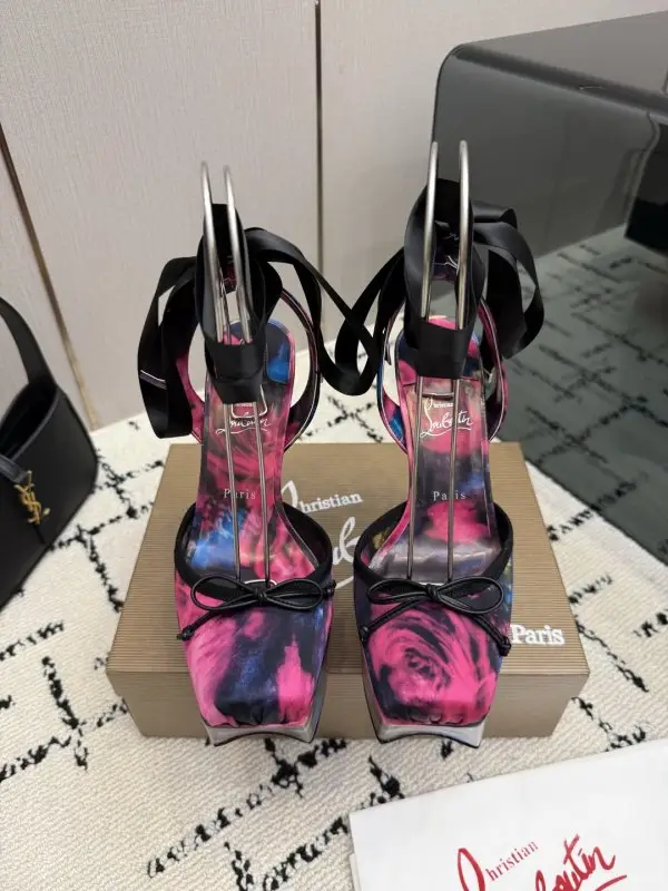 Christian Louboutin Туфли на платформе с квадратным носком — Фото 2