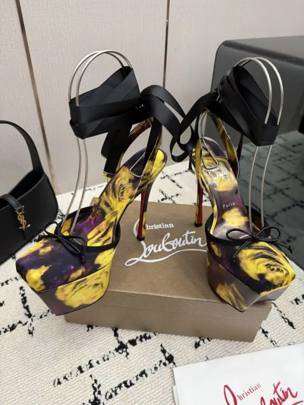Christian Louboutin Туфли на платформе с квадратным носком — Фото 3