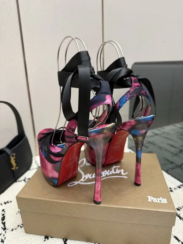 Christian Louboutin Туфли на платформе с квадратным носком — Фото 5