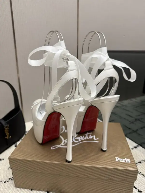 Christian Louboutin Туфли на платформе с квадратным носком — Фото 5
