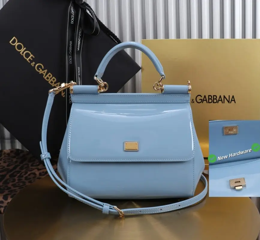 Dolce & Gabbana — Сумка Mini Sicily 20 см з лакованої телячої шкіри