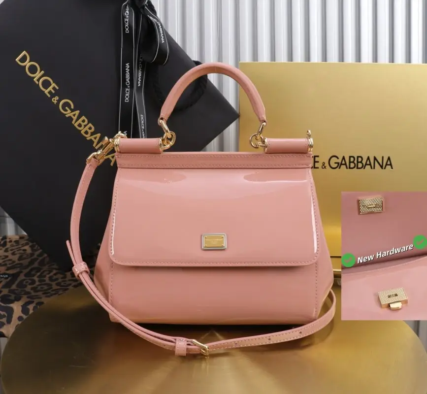 Dolce & Gabbana — Сумка Mini Sicily 20 см з лакованої телячої шкіри