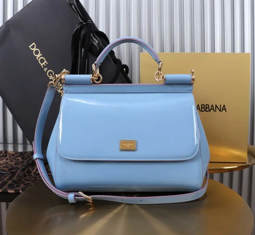 Dolce & Gabbana — A bag Sicily 25 cm of lacquered veal skin
