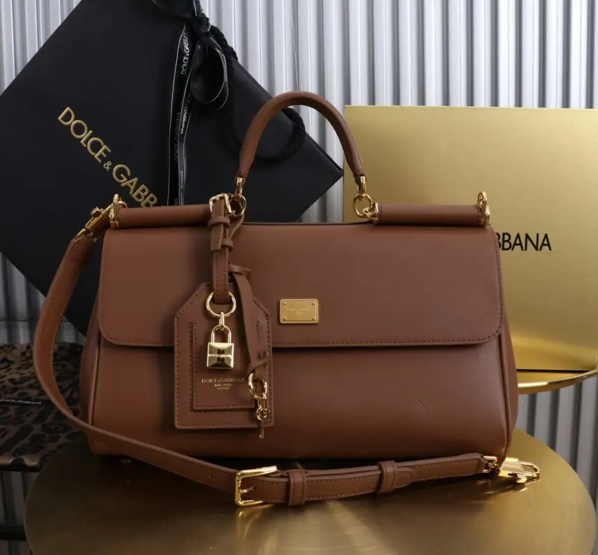 Dolce & Gabbana Шкіряна сумка My Sicilly 30 см — Фото 1