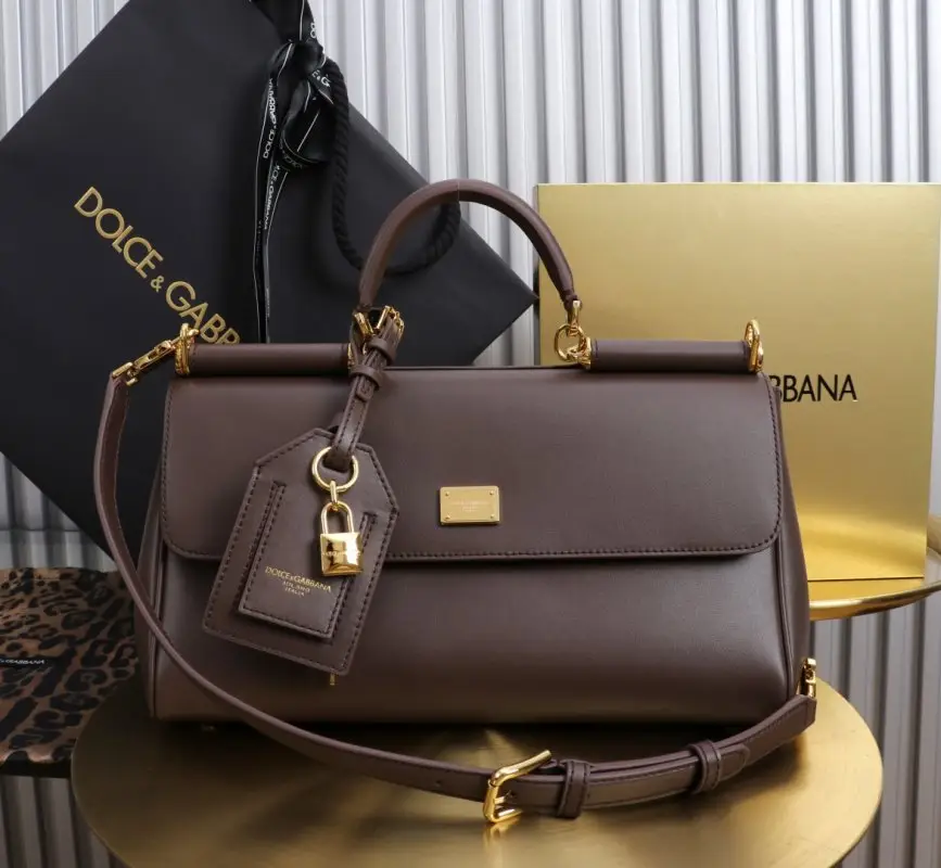 Dolce & Gabbana Кожаная сумка My Sicilly 30 см — Фото 1