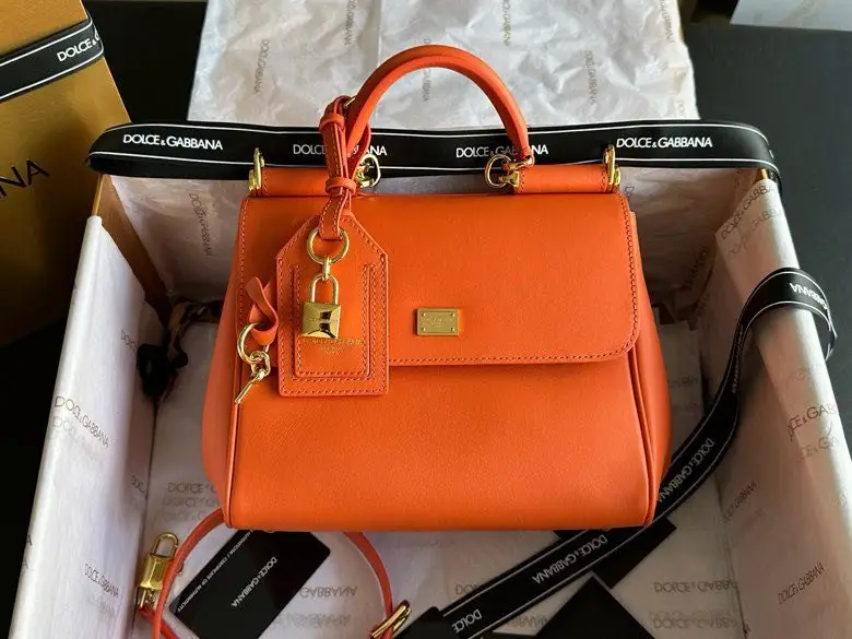 Dolce & Gabbana — Leather women's a bag My Sicily 21 cm