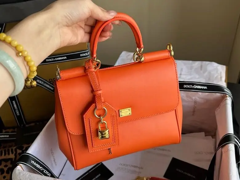 Dolce & Gabbana Шкіряна жіноча сумка My Sicily 21 см — Фото 4