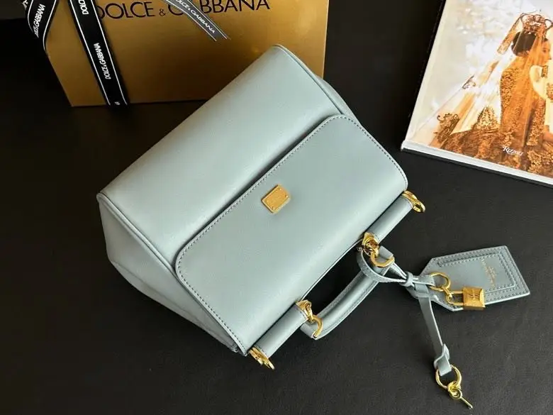 Dolce & Gabbana Шкіряна жіноча сумка My Sicily 21 см — Фото 4