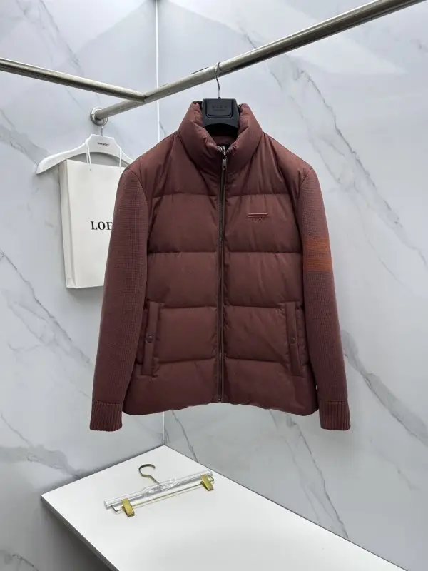 ZEGNA — Jacket woolen on feathers