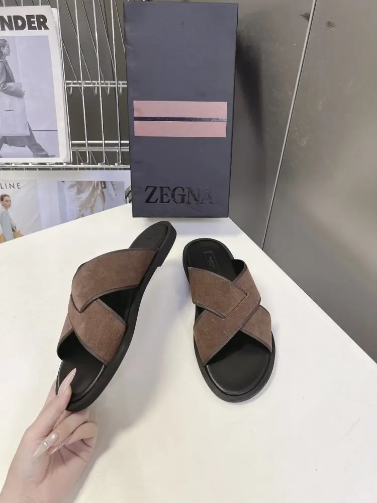ZEGNA Шльопанці чоловічі — Фото 4