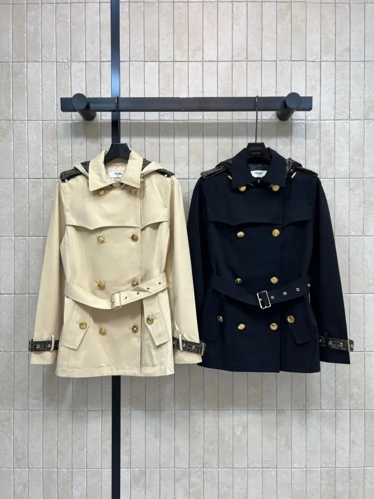 Fendi — Короткий двобортний тренч