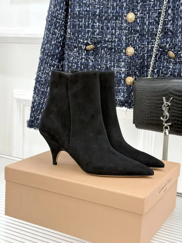Gianvito Rossi — Ботильоны с острым носком и боковой молнией
