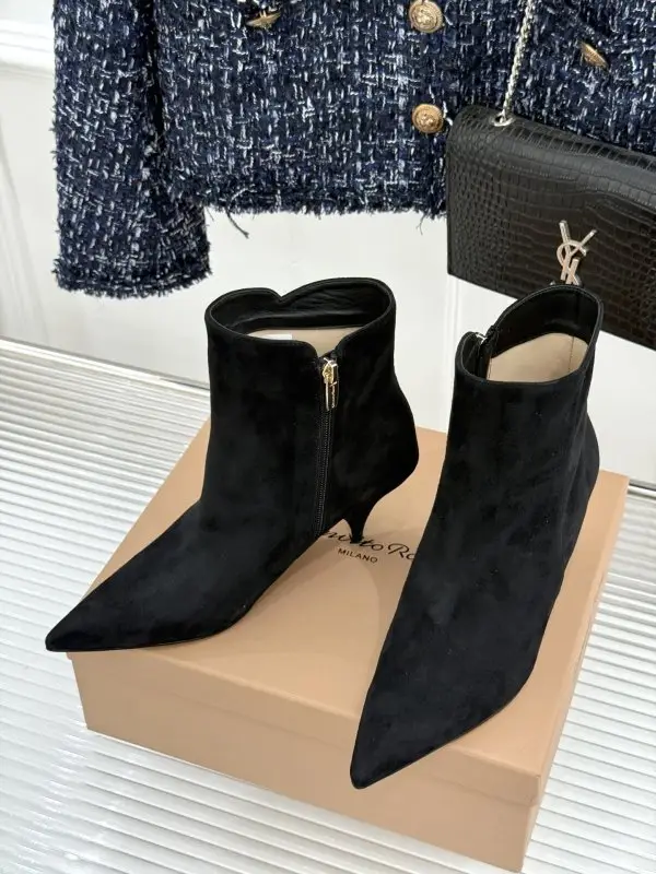 Gianvito Rossi Ботильоны с острым носком и боковой молнией — Фото 2