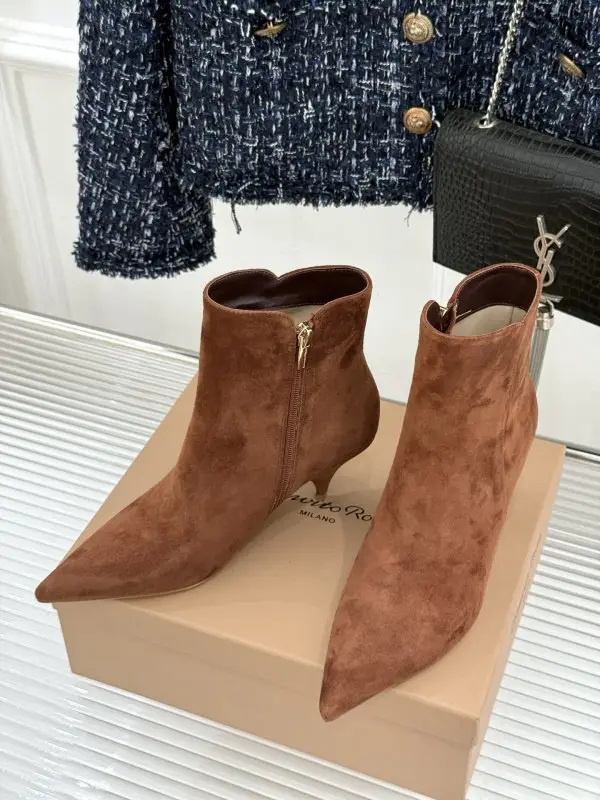 Gianvito Rossi Ботильйони з гострим носком і бічний блискавкою — Фото 2