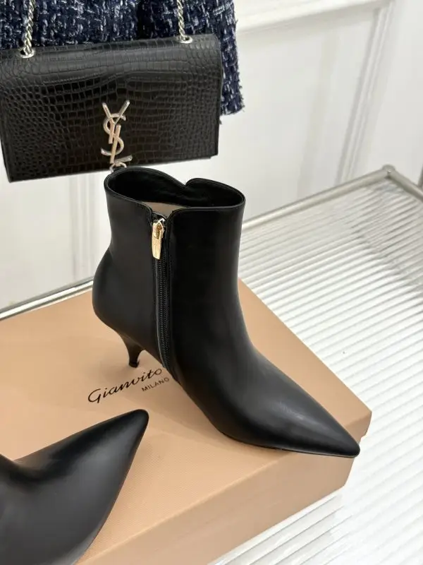 Gianvito Rossi Ботильоны с острым носком и боковой молнией — Фото 3