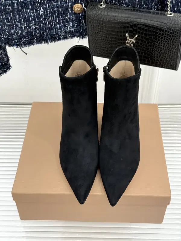 Gianvito Rossi Ботильоны с острым носком и боковой молнией — Фото 4