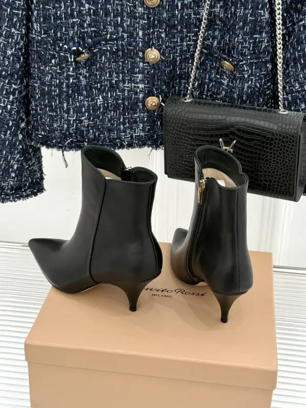 Gianvito Rossi Ботильоны с острым носком и боковой молнией — Фото 5