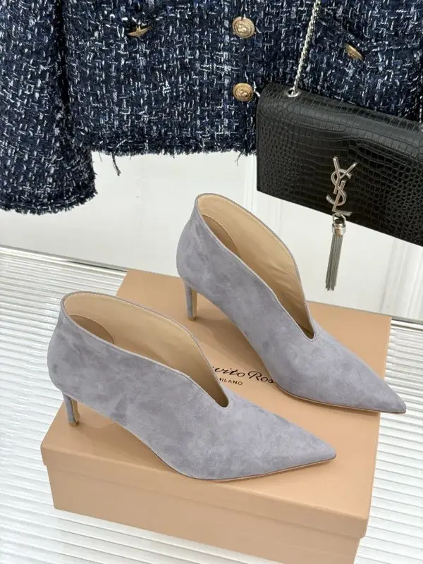 Gianvito Rossi Ботильйони на високому підборах з гострим носком — Фото 3