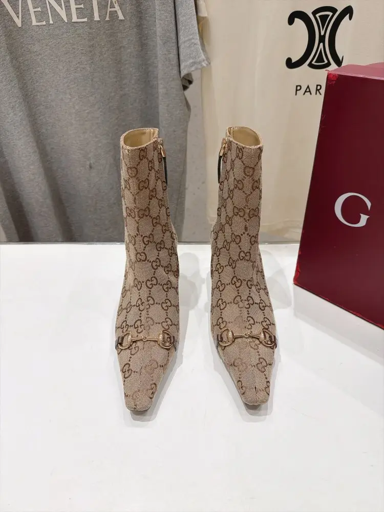 Gucci Ботильйони Bombshell з гострим носком і високим каблуком — Фото 2