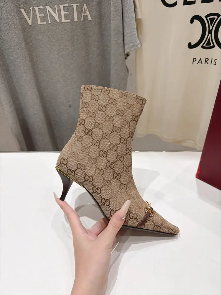 Gucci Ботильйони Bombshell з гострим носком і високим каблуком — Фото 5