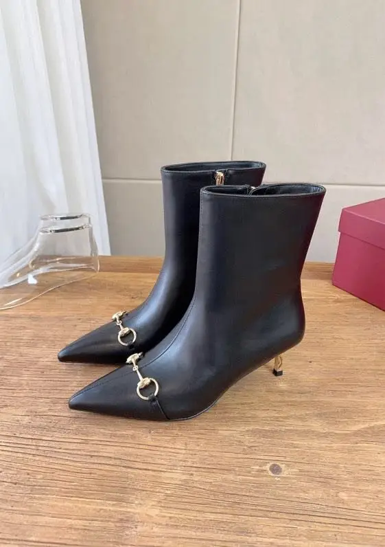 Gucci — Ботильоны на металлическом каблуке