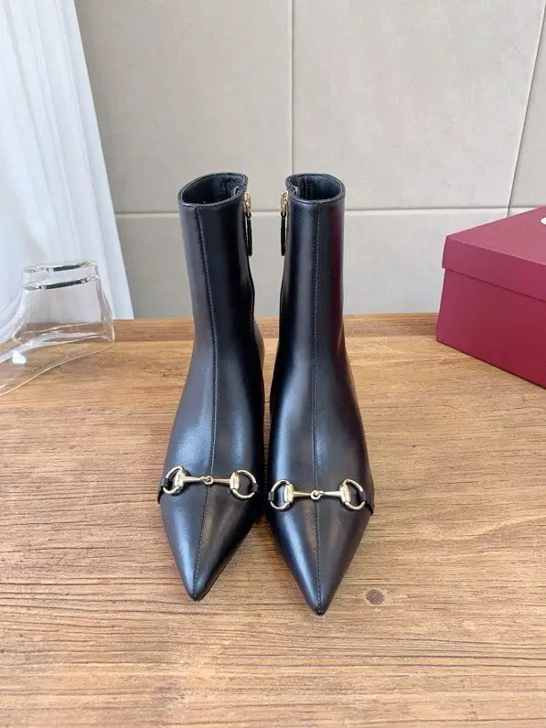 Gucci Ботильйони на металевому підборах — Фото 3