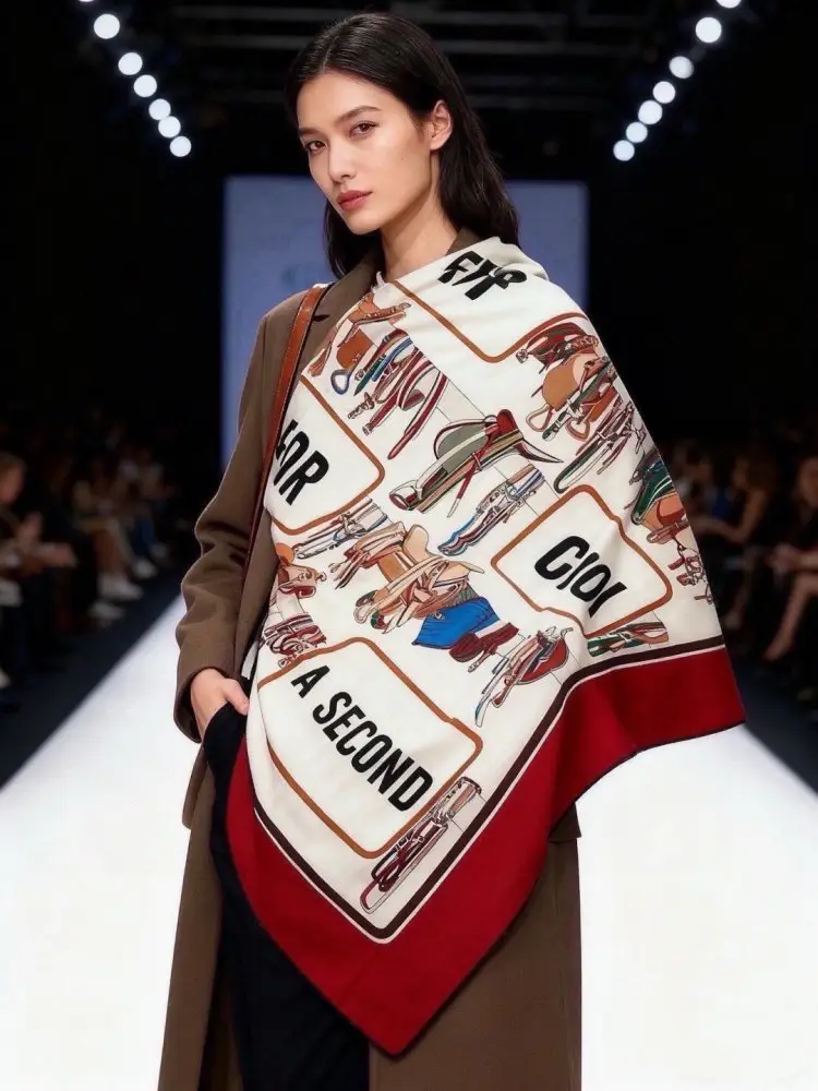 Gucci Шарф из кашемира — Фото 2