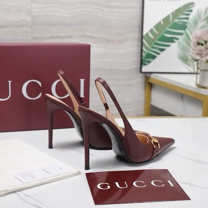 Gucci Туфли слингбэки Bombshell на высоком каблуке — Фото 2