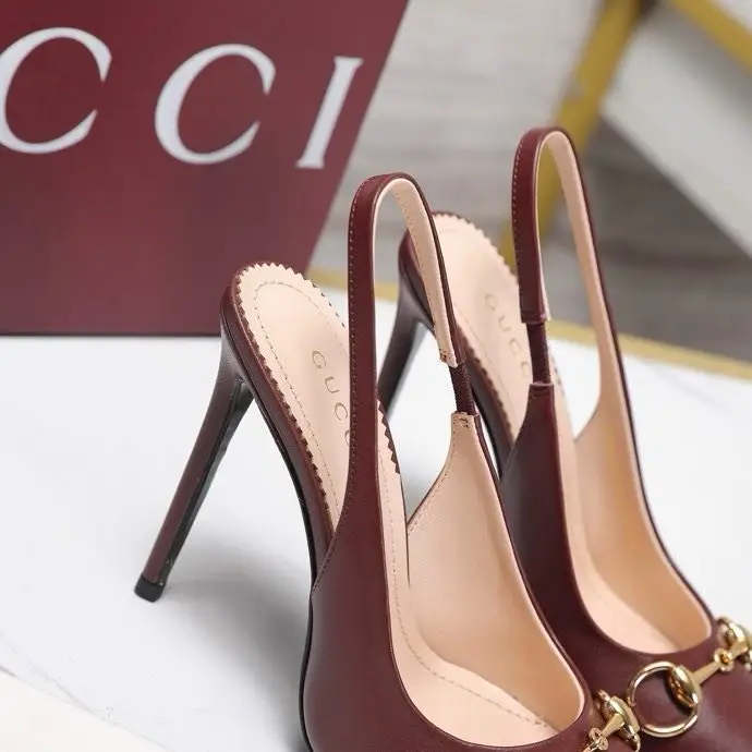 Gucci Туфли слингбэки Bombshell на высоком каблуке — Фото 3