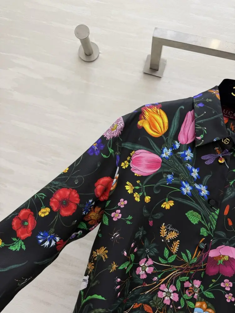 Gucci Шовкова сорочка — Фото 2