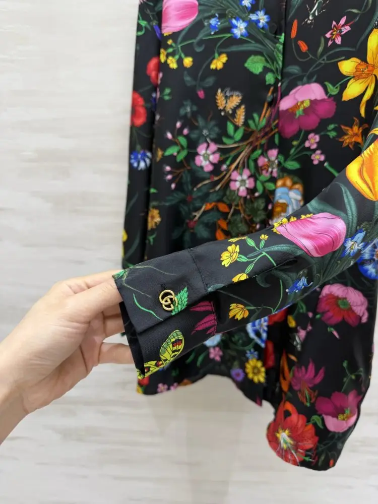 Gucci Шовкова сорочка — Фото 3