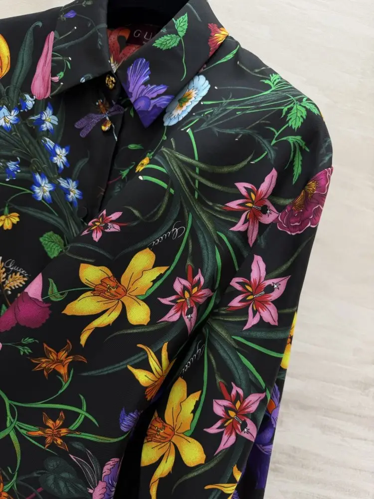 Gucci Шовкова сорочка — Фото 4